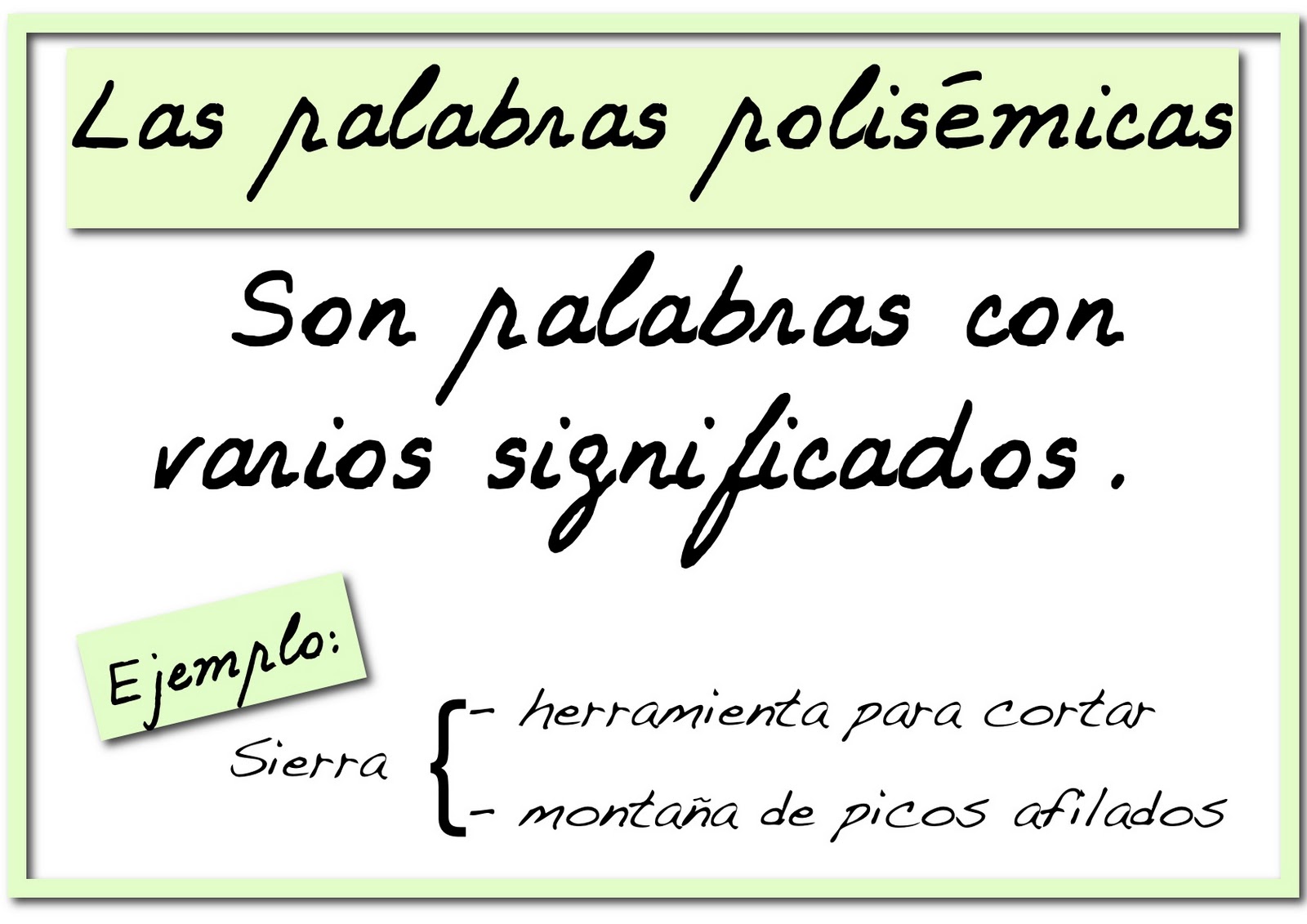 Palabras Polisémicas